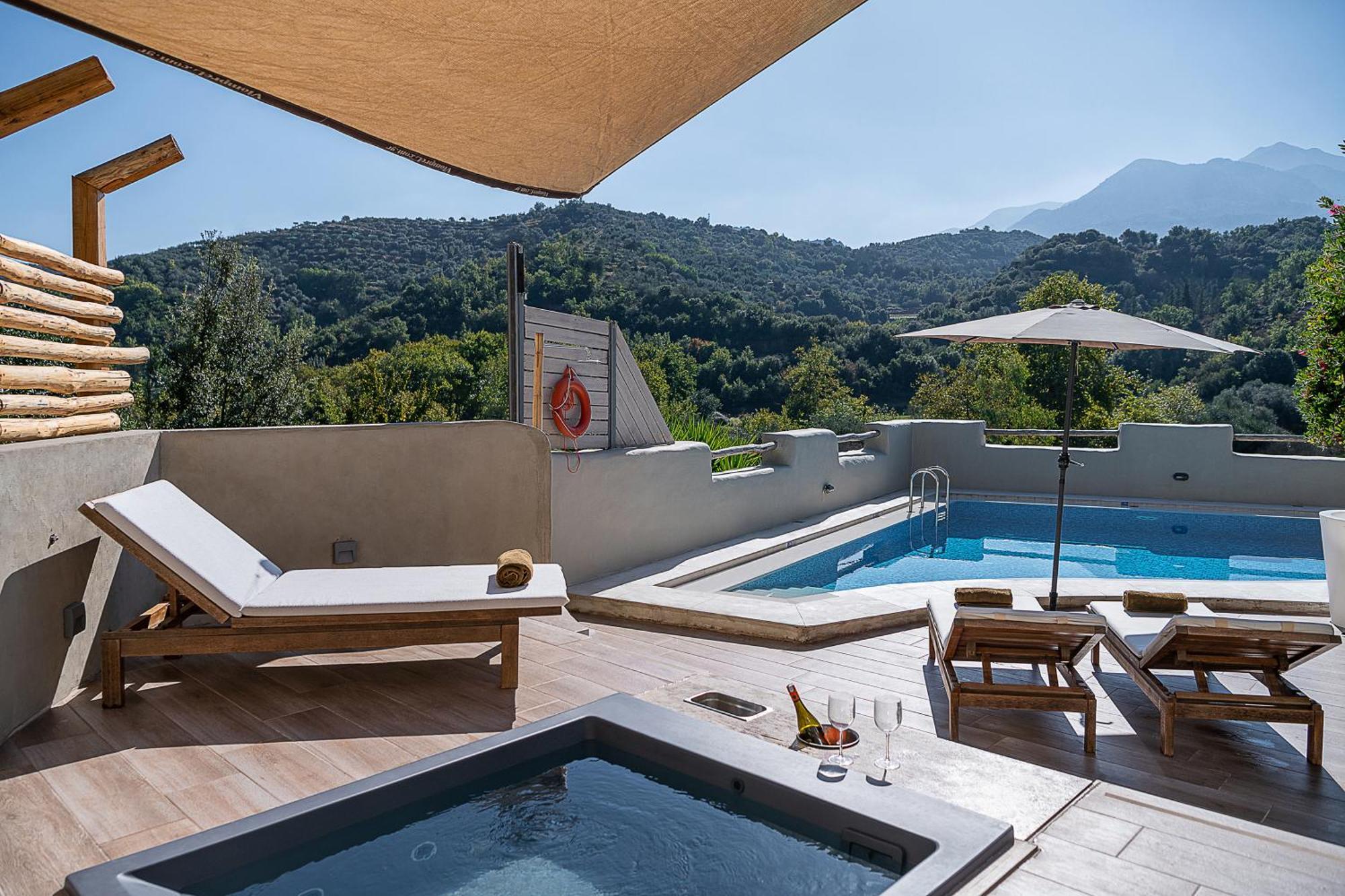 Verekinthos Villas - Pool, Hot Tub, Bbq, Kids Playground, Stunning Mountain Views Yerolákkos エクステリア 写真